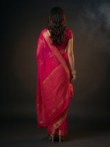 MIMOSA Rani Jaipur Saree — pose 2 styling detail