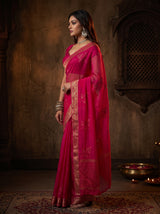 MIMOSA Rani Jaipur Saree — pose 3 styling detail