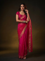 MIMOSA Rani Jaipur Saree — pose 5 styling detail