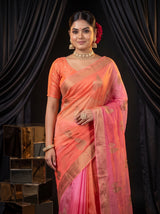 MIMOSA Gajari Jaipur Pure Viscose Chiffon Saree — pose 10 styling detail