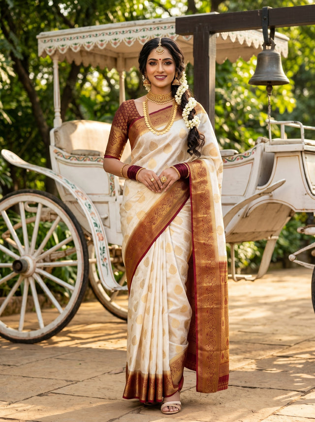 MIMOSA Saree Saree — front view on mannequin
