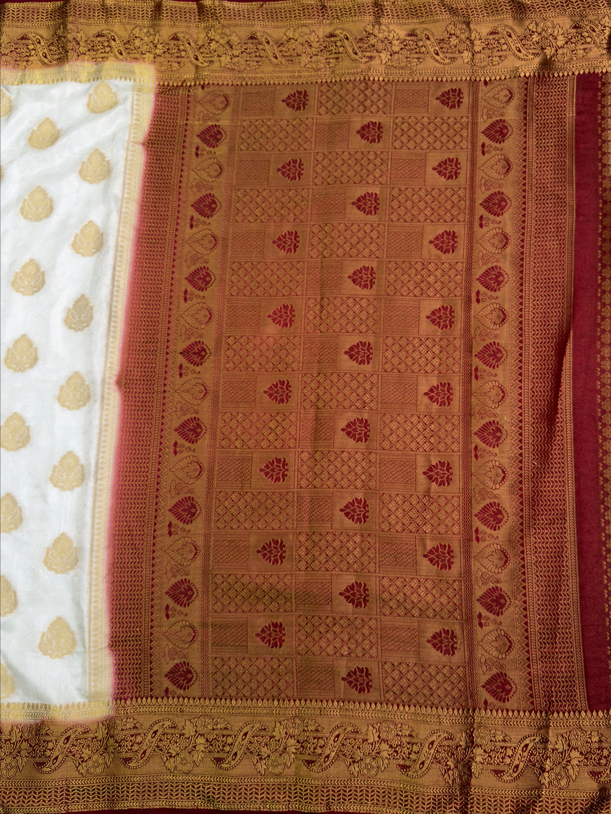 MIMOSA Saree Saree — pallu and zari work detail