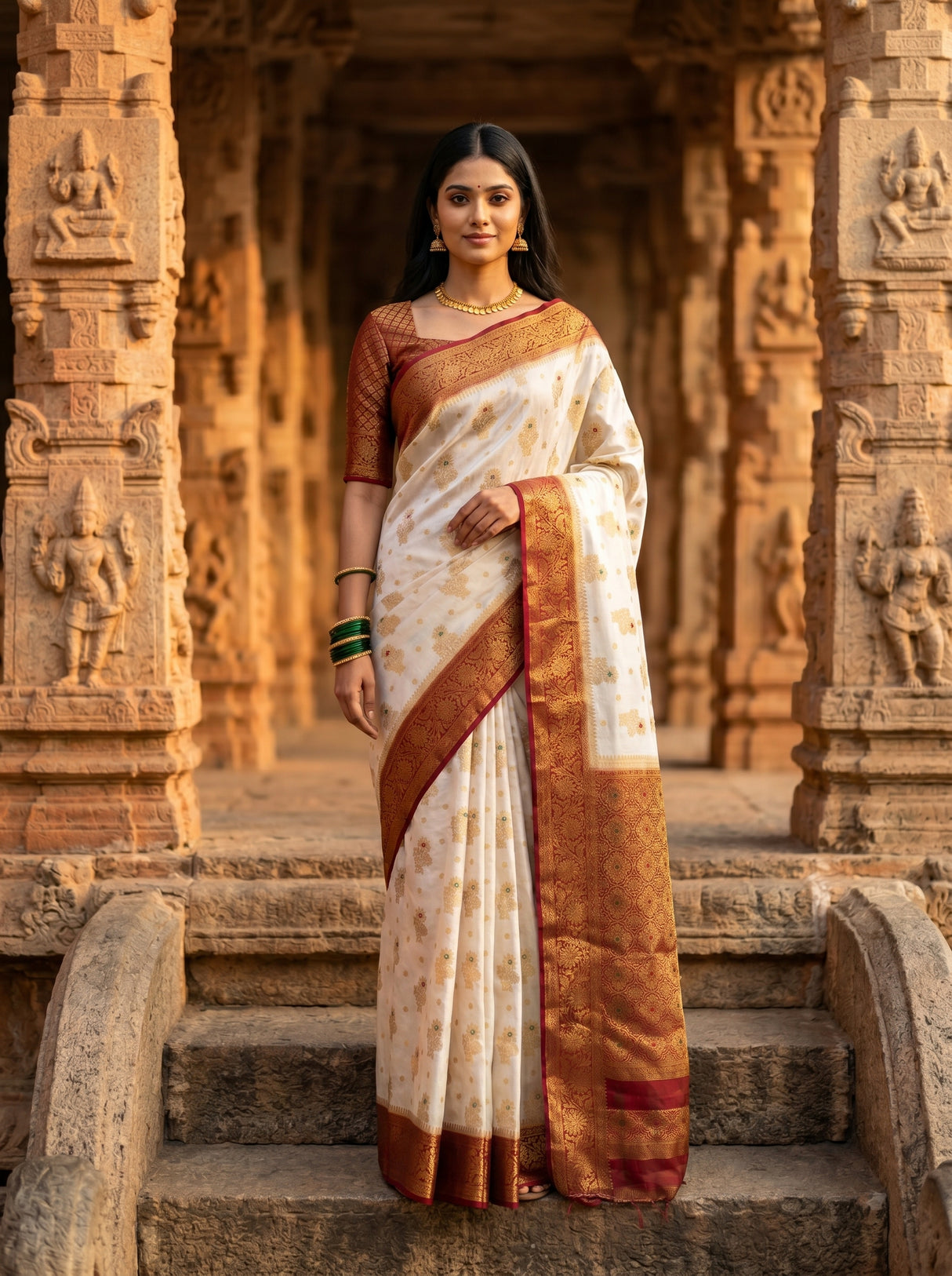 MIMOSA Saree Saree — front view on mannequin