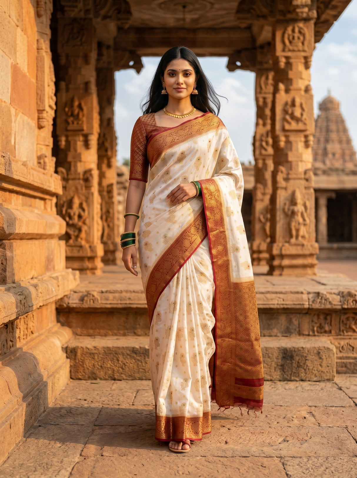 MIMOSA Saree Saree — pose 6 styling detail