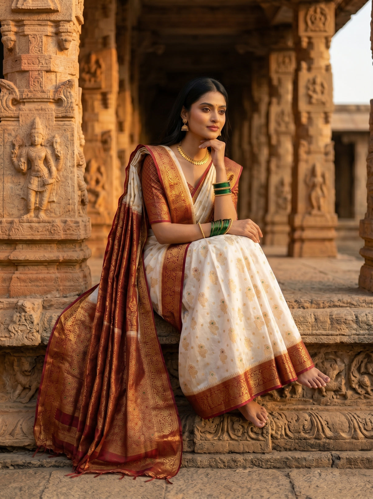 MIMOSA Saree Saree — pose 8 styling detail
