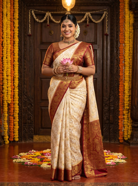 MIMOSA Saree Saree — front view on mannequin