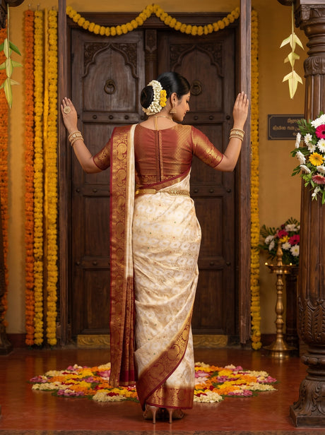 MIMOSA Saree Saree — pose 2 styling detail