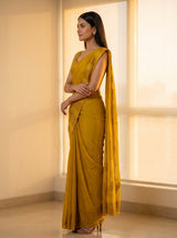 MIMOSA Gold Saree Saree — pose 3 styling detail