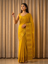 MIMOSA Gold Saree Saree — pose 5 styling detail