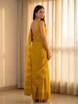 MIMOSA Gold Saree Saree — pose 7 styling detail
