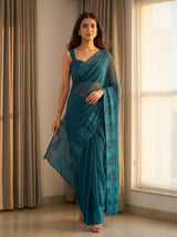 MIMOSA Navy Saree Saree — pose 6 styling detail