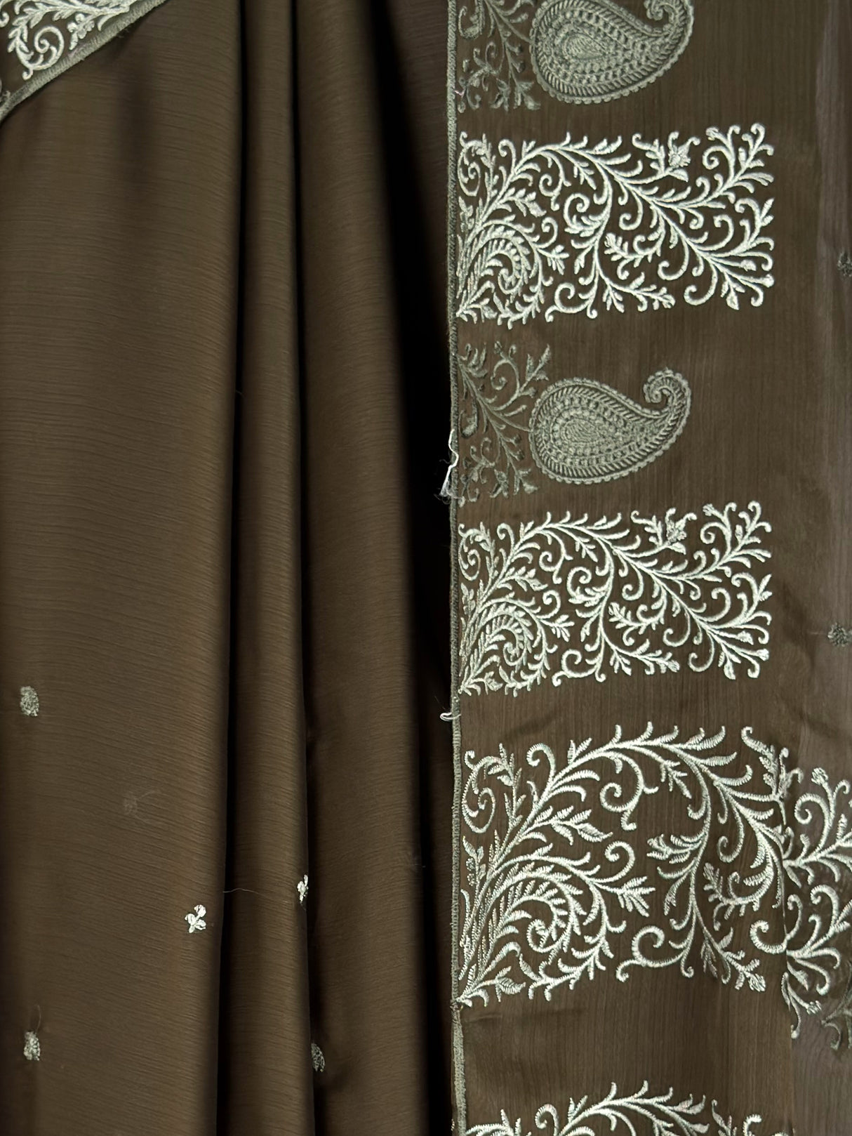MIMOSA Olive Saree Saree — fleets shot full lifestyle