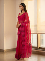 MIMOSA Rani Saree Saree — pose 3 styling detail