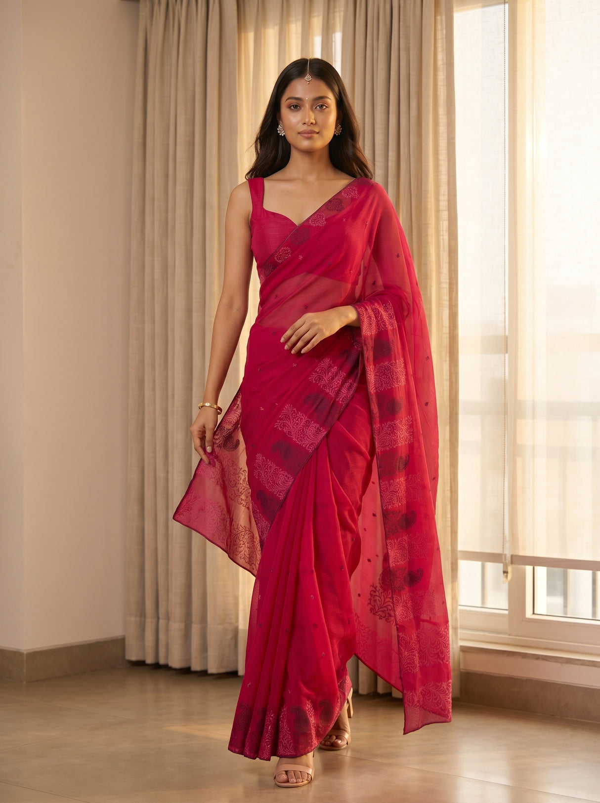 MIMOSA Rani Saree Saree — pose 6 styling detail