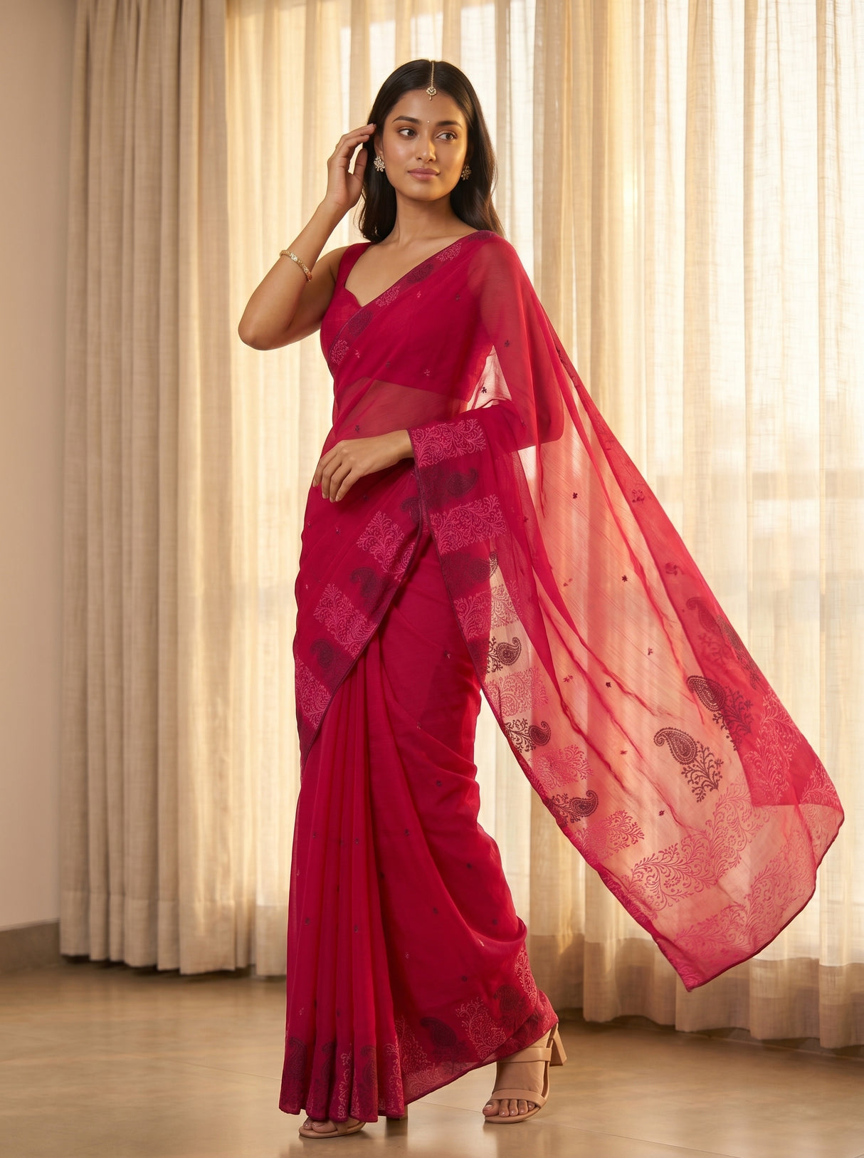 MIMOSA Rani Saree Saree — pose 9 styling detail