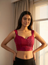 MIMOSA Rani Saree Saree — blouse close-up