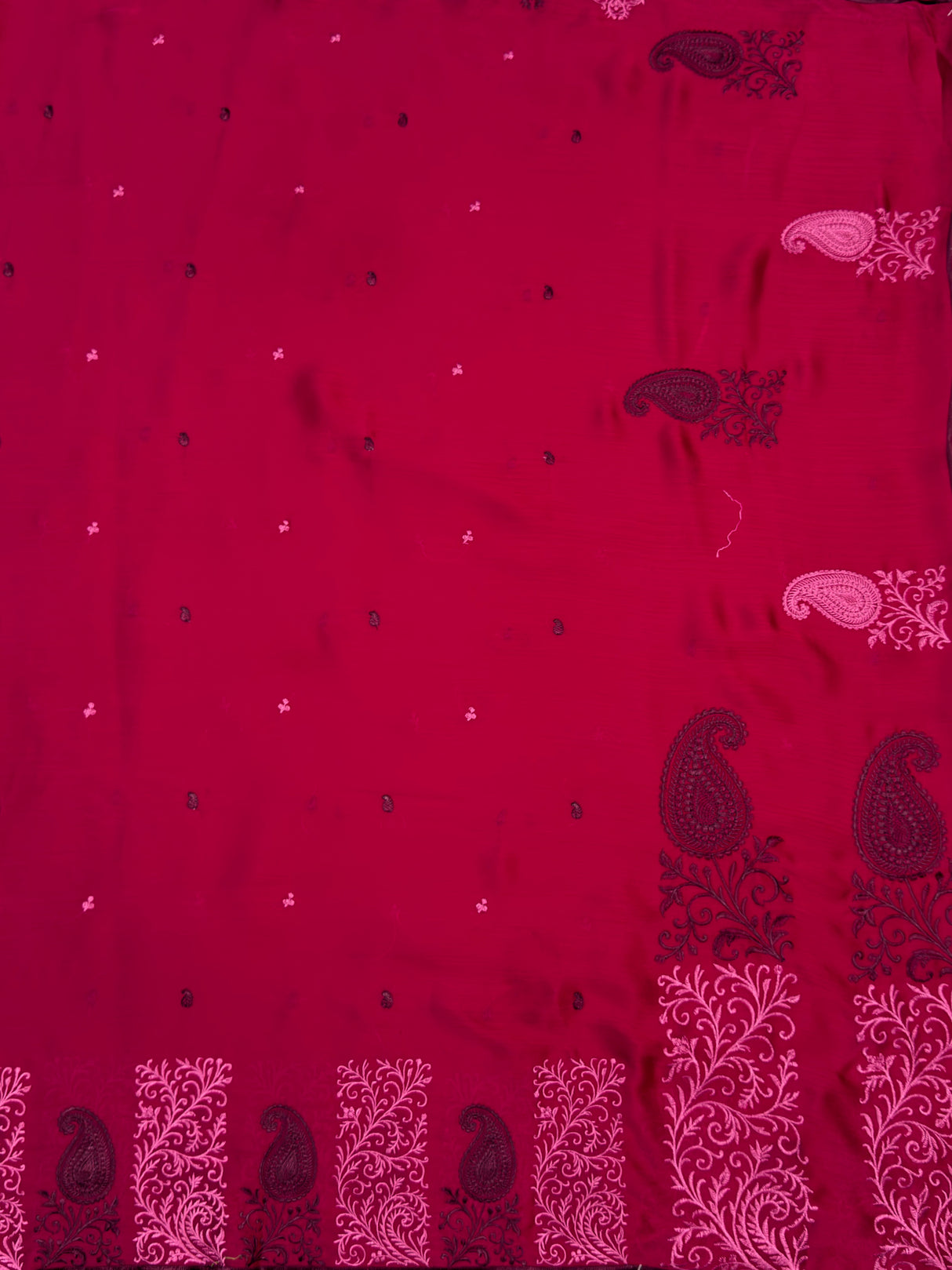 MIMOSA Rani Saree Saree — pallu and zari work detail