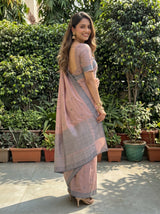 MIMOSA Chiku Saree Saree — pose 7 styling detail