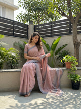 MIMOSA Chiku Saree Saree — pose 8 styling detail