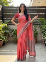 MIMOSA Gajari Saree Saree — pose 4 styling detail