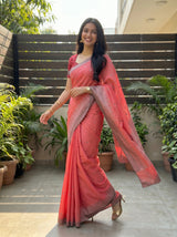 MIMOSA Gajari Saree Saree — pose 9 styling detail
