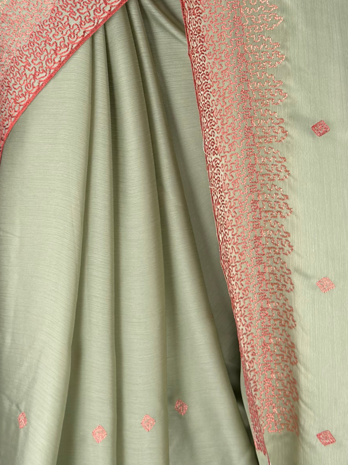 MIMOSA Pista Saree Saree — fleets shot full lifestyle
