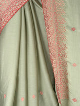 MIMOSA Pista Saree Saree — fleets shot full lifestyle