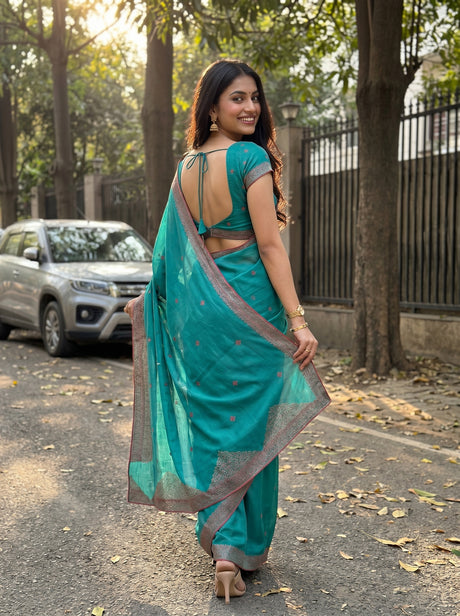 MIMOSA Rama Saree Saree — pose 2 styling detail