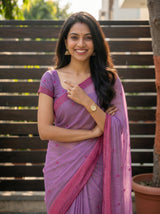 MIMOSA Violet Saree Saree — pose 10 styling detail