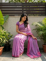 MIMOSA Violet Saree Saree — pose 8 styling detail