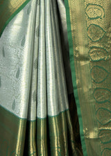 MIMOSA Pista Kanjivaram Art Silk Saree — fleets shot full lifestyle