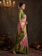 MIMOSA Rani Kanjivaram Art Silk Saree — Blouse Fabric Detail