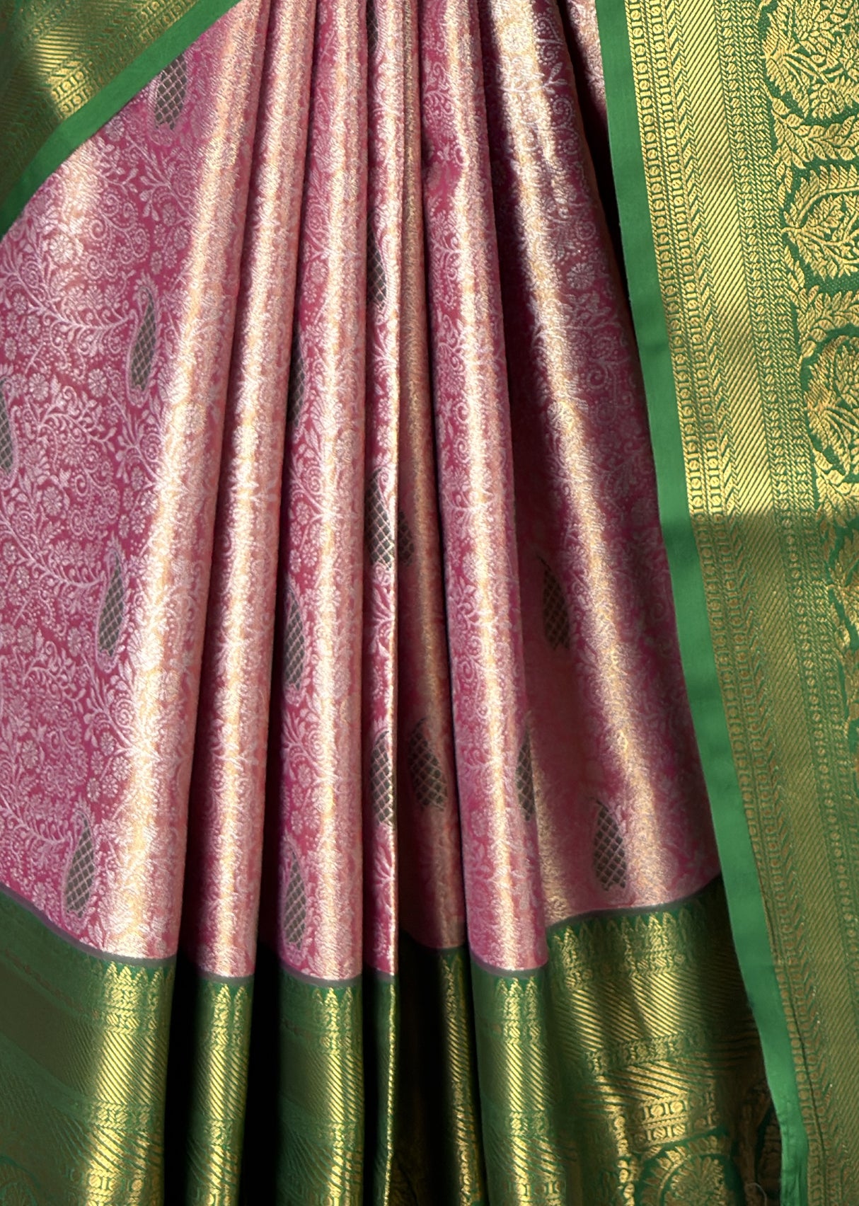 MIMOSA Rani Kanjivaram Art Silk Saree — fleets shot full lifestyle