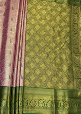 MIMOSA Rani Kanjivaram Art Silk Saree — pallu and zari work detail