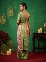 MIMOSA Gajari Kanjivaram Art Silk Saree — pose 9 styling detail