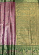MIMOSA Gajari Kanjivaram Art Silk Saree — pallu and zari work detail