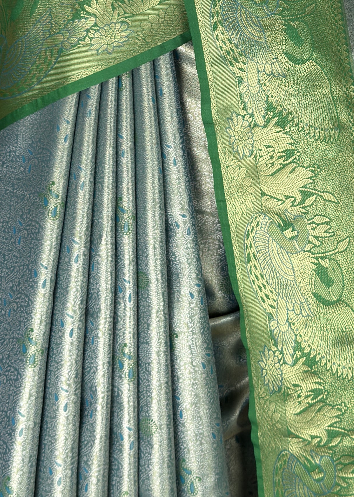 MIMOSA Saffire Kanjivaram Art Silk Saree — fleets shot full lifestyle
