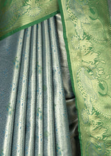 MIMOSA Saffire Kanjivaram Art Silk Saree — fleets shot full lifestyle