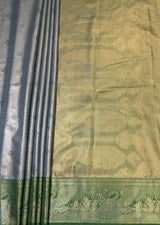 MIMOSA Saffire Kanjivaram Art Silk Saree — pallu and zari work detail