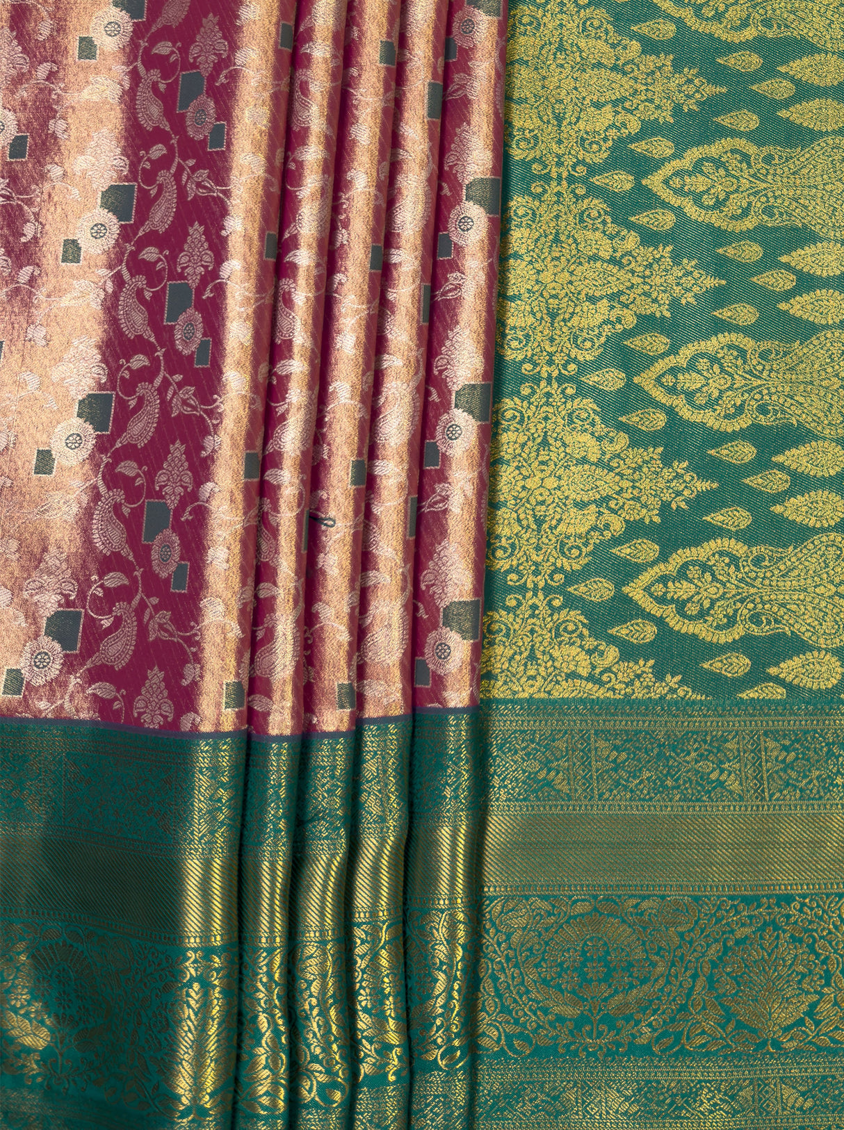 MIMOSA Gajari Kanjivaram Art Silk Saree — fleets shot full lifestyle