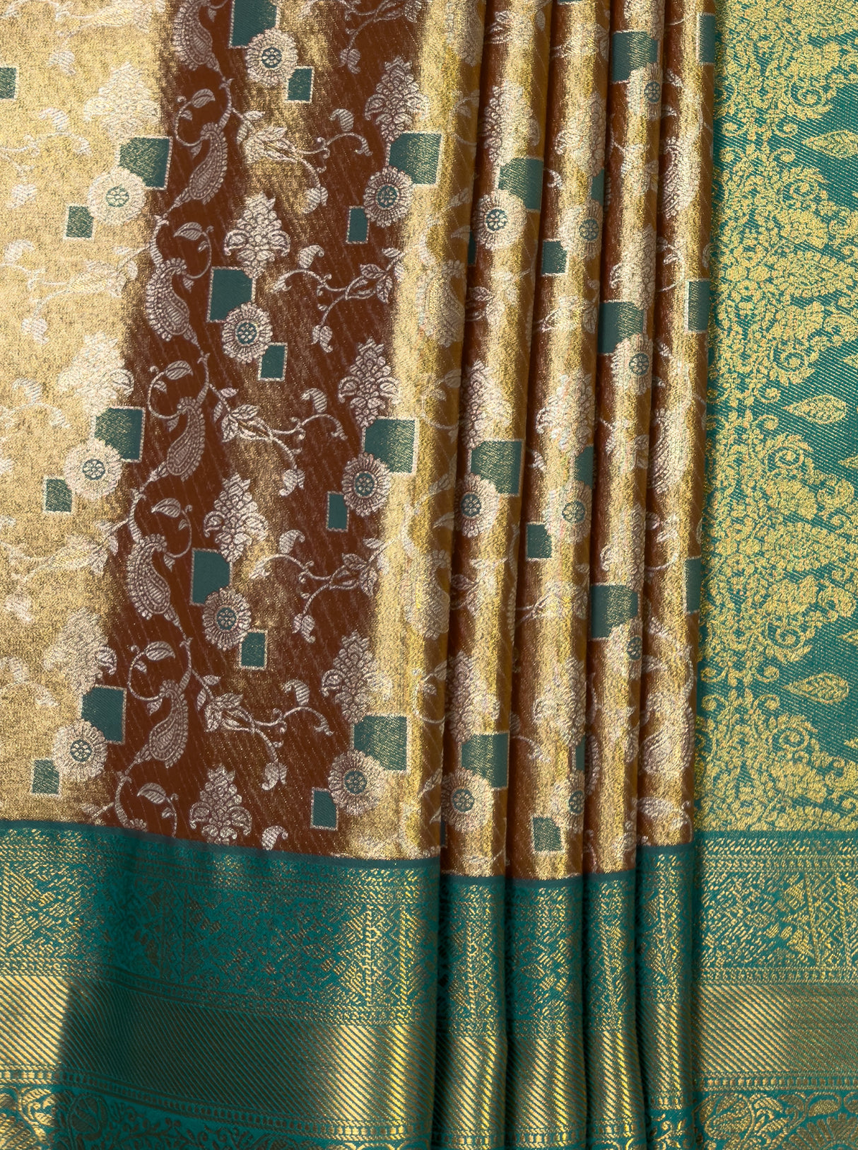 MIMOSA Maroon Kanjivaram Art Silk Saree — fleets shot full lifestyle
