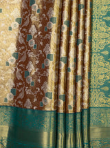 MIMOSA Maroon Kanjivaram Art Silk Saree — fleets shot full lifestyle