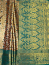 MIMOSA Maroon Kanjivaram Art Silk Saree — pallu and zari work detail