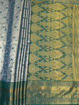 MIMOSA Saffire Kanjivaram Art Silk Saree — pallu and zari work detail