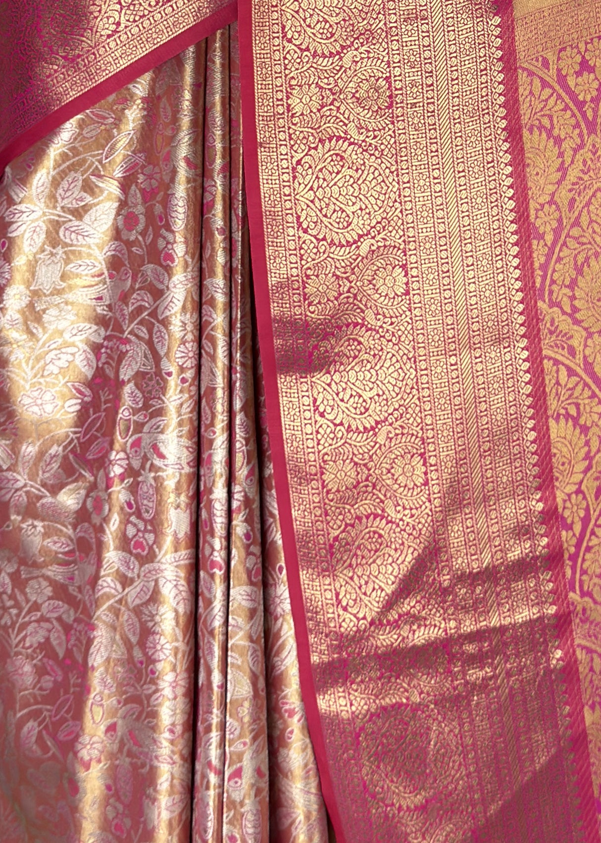 MIMOSA Gajari Kanjivaram Art Silk Saree — fleets shot full lifestyle