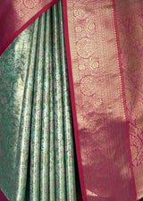 MIMOSA Rama Kanjivaram Art Silk Saree — fleets shot full lifestyle