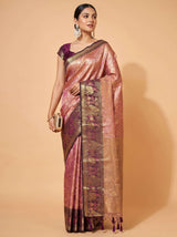 MIMOSA Gajari Kanjivaram Art Silk Saree — pose 7 styling detail