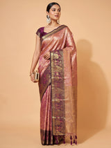 MIMOSA Gajari Kanjivaram Art Silk Saree — pose 7 styling detail
