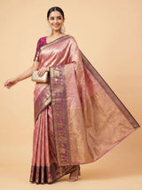 MIMOSA Gajari Kanjivaram Art Silk Saree — pose 8 styling detail