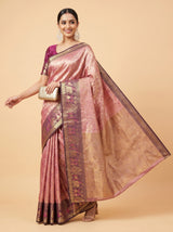 MIMOSA Gajari Kanjivaram Art Silk Saree — pose 8 styling detail